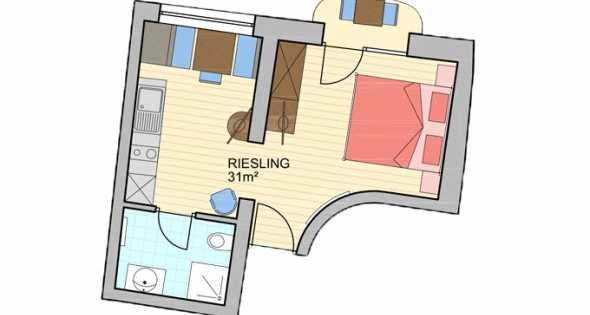 Kreuzwegerhof-Nals Appartment Riesling 