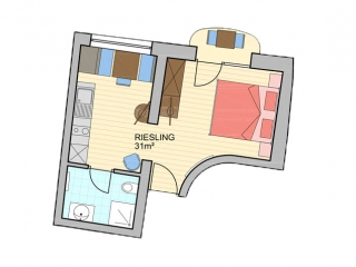 Kreuzwegerhof-Nals Ferienwohnung Riesling